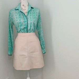 Zara Faux Leather Mini Skirt